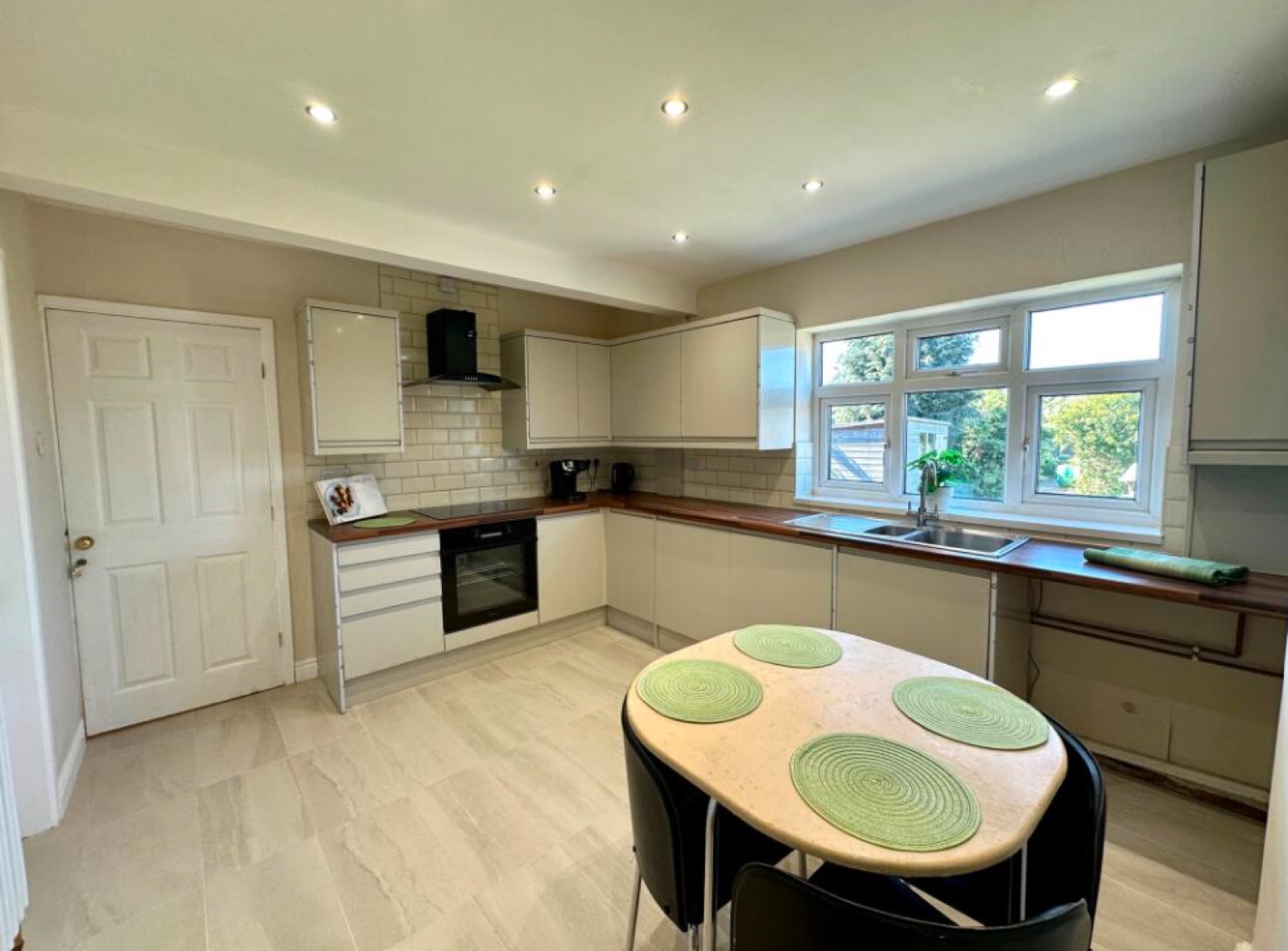 The finished kitchen at Genesis House